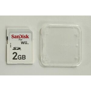SanDisk SD Memory Card Nintendo Wii 2GB White SDSDB-2048-A11W Accessory